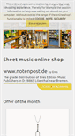 Mobile Screenshot of notenpost.de
